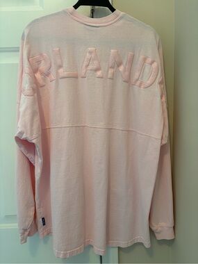 Orlando Embroidered Long-Sleeve Sweatshirt - Pale Pink